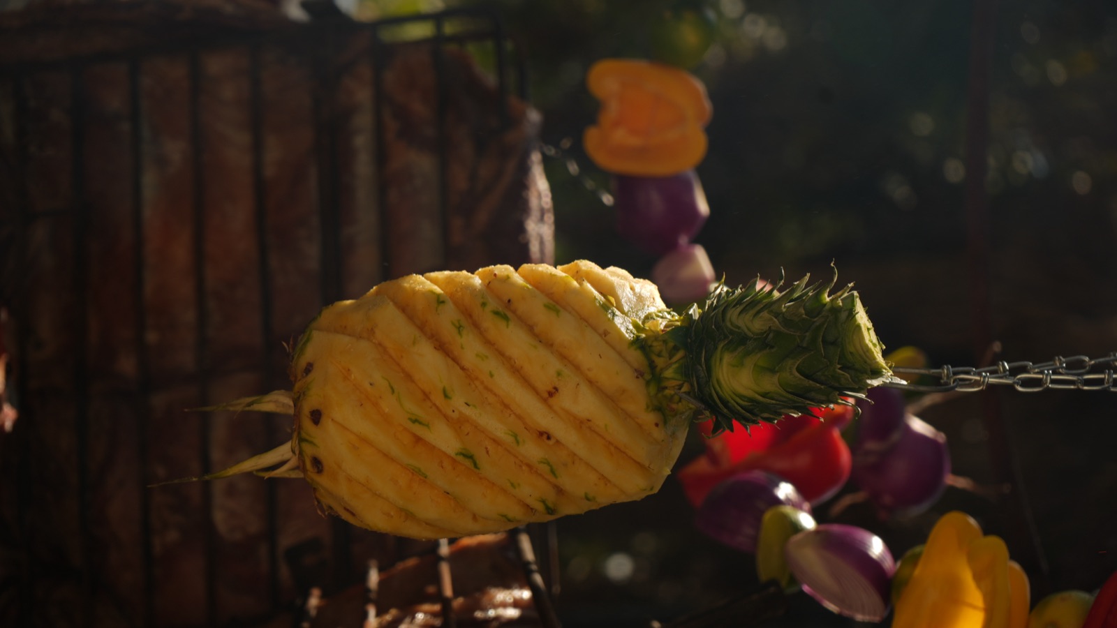 Fire-roasted pineapple